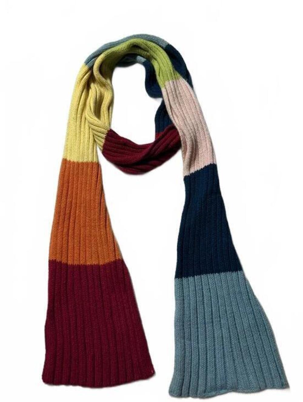 Y2K By Next Era Color Block Cotton Blend Scarf